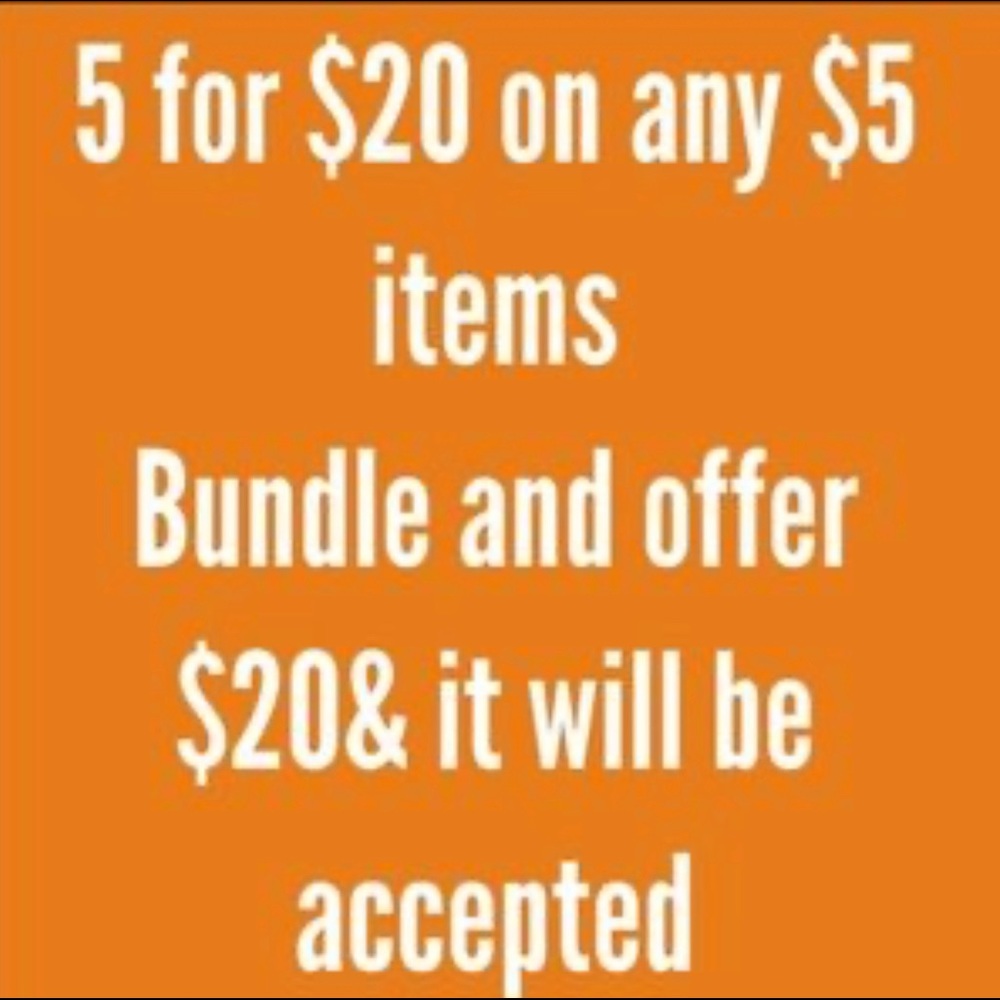 5 for $20.00 FREE SHIPPING